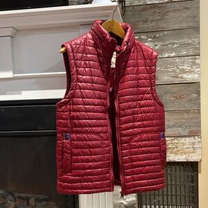Women's Quilted Red Vest